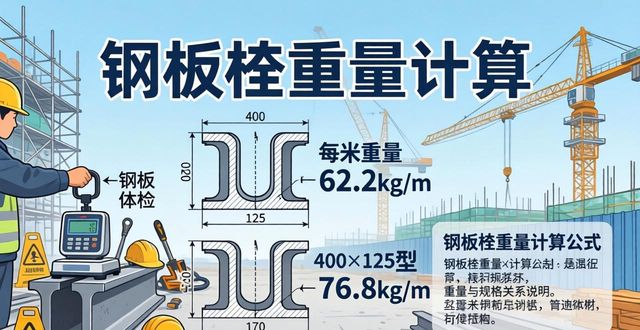 江苏钢板桩重量怎么算 计算公式一看就懂