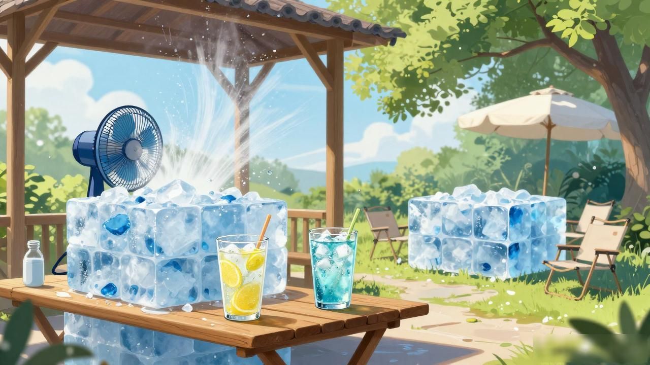 户外活动大冰块使用_大冰块降温优势_昆山夏季户外降温大冰块