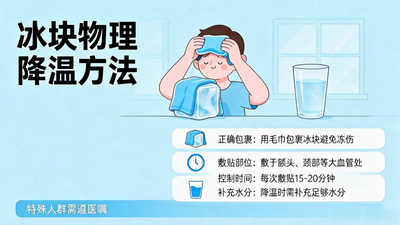 昆山冰块物理降温_冰块降温部位选择_冰块物理降温正确方法