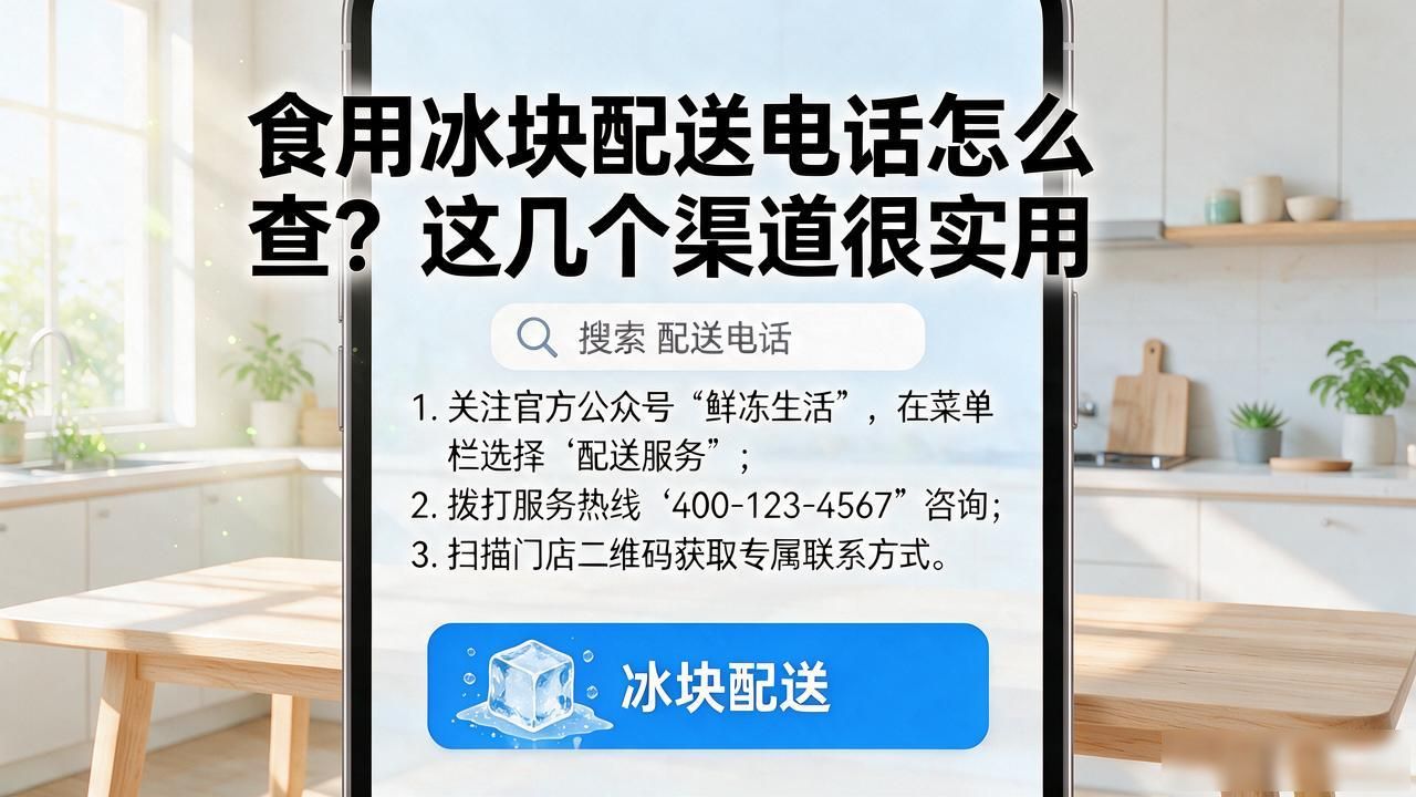昆山食用冰块配送电话怎么查？这几个渠道很实用